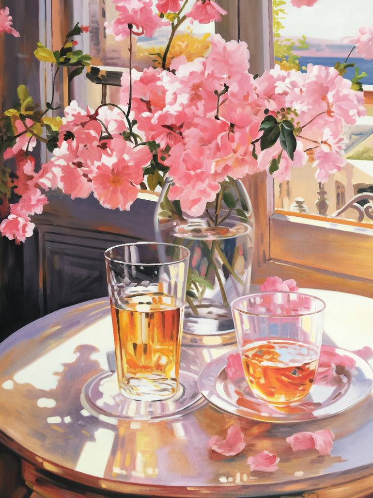 Original Abstract Still Life Painting by Jingshen You