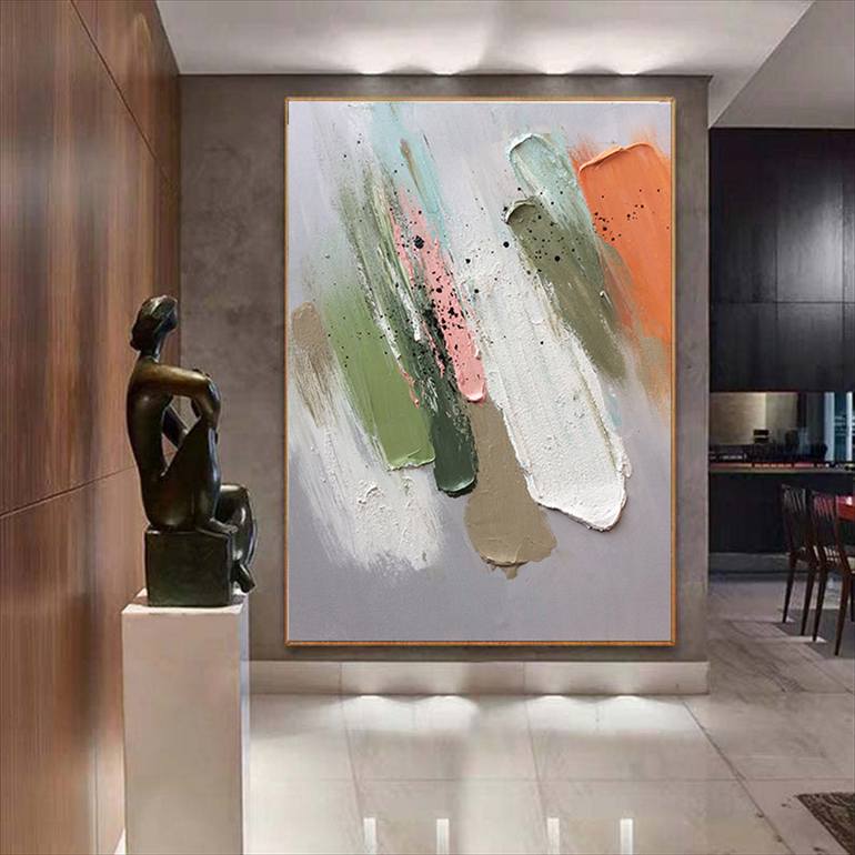 Original Abstract Expressionism Abstract Painting by Jingshen You