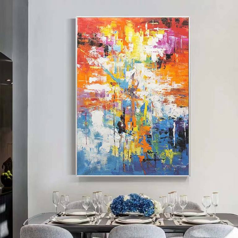 Original Abstract Expressionism Abstract Painting by jingshen you