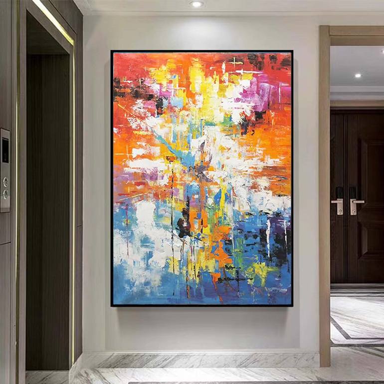 Original Abstract Expressionism Abstract Painting by jingshen you