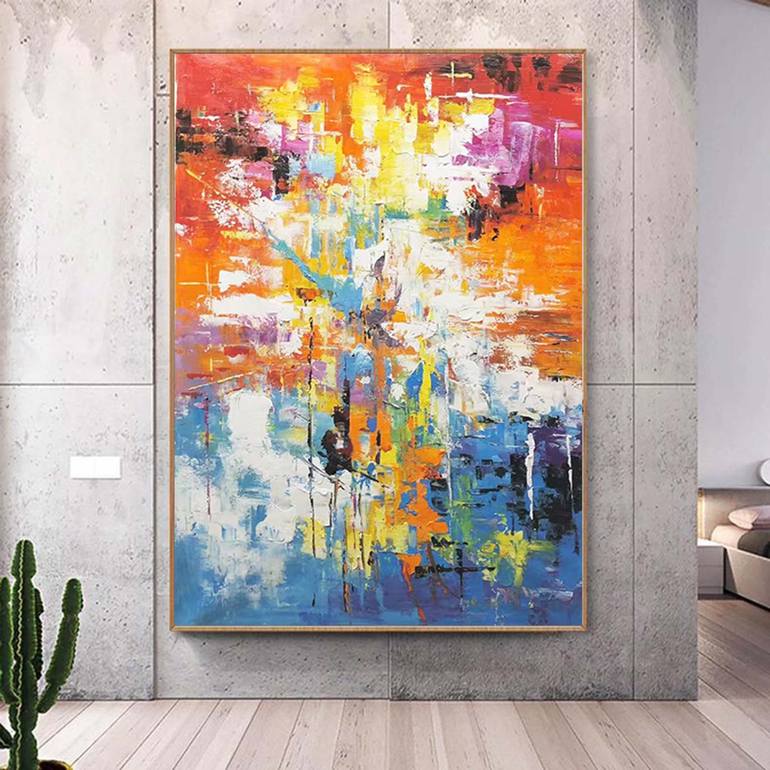 Original Abstract Expressionism Abstract Painting by jingshen you