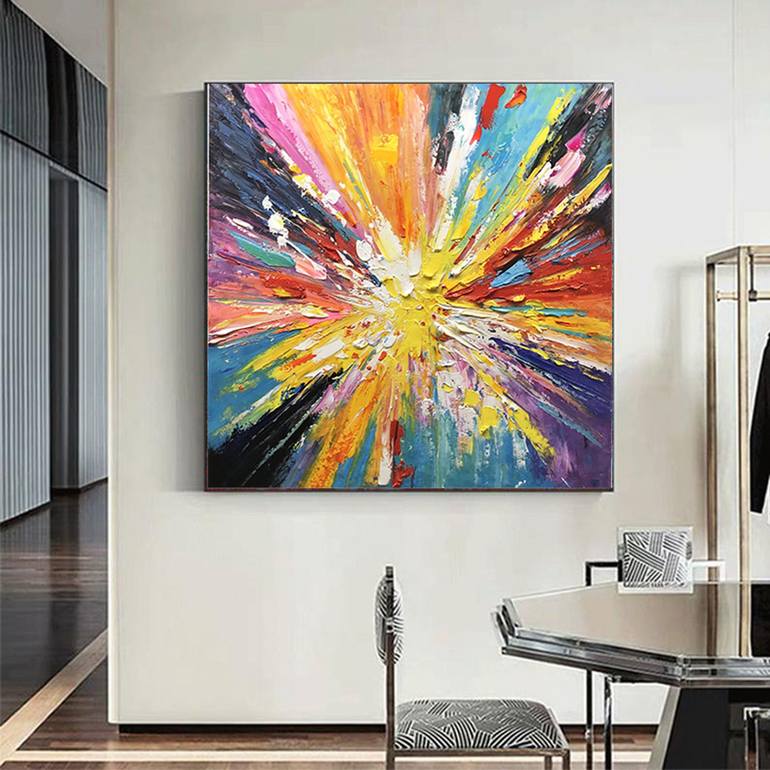 Original Abstract Expressionism Abstract Painting by jingshen you