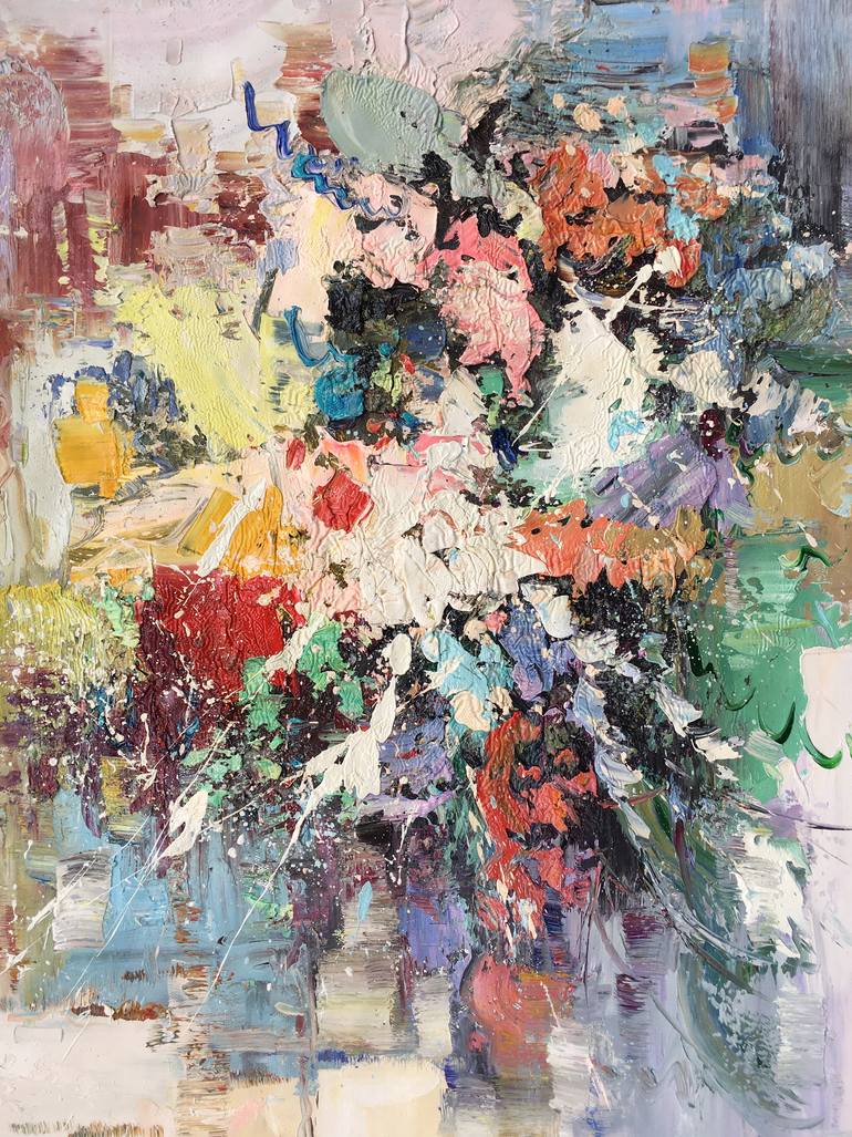 Original Abstract Expressionism Abstract Painting by Jingshen You