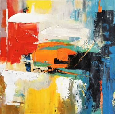 Original Abstract Expressionism Abstract Painting by Jingshen You