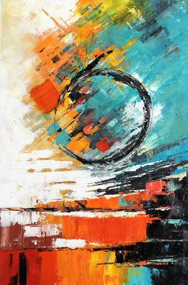 Original Abstract Expressionism Abstract Painting by Jingshen You