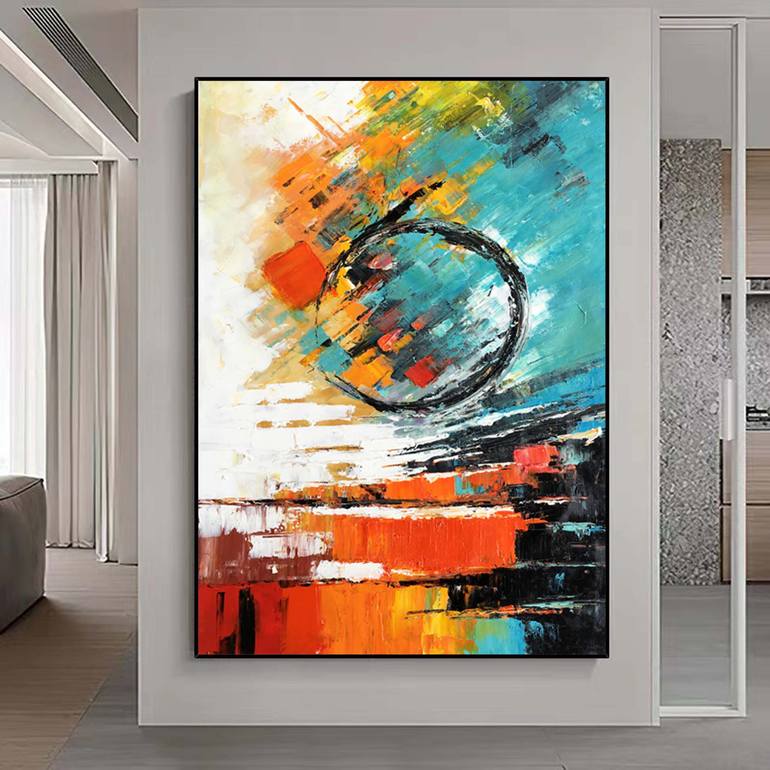 Original Abstract Expressionism Abstract Painting by Jingshen You