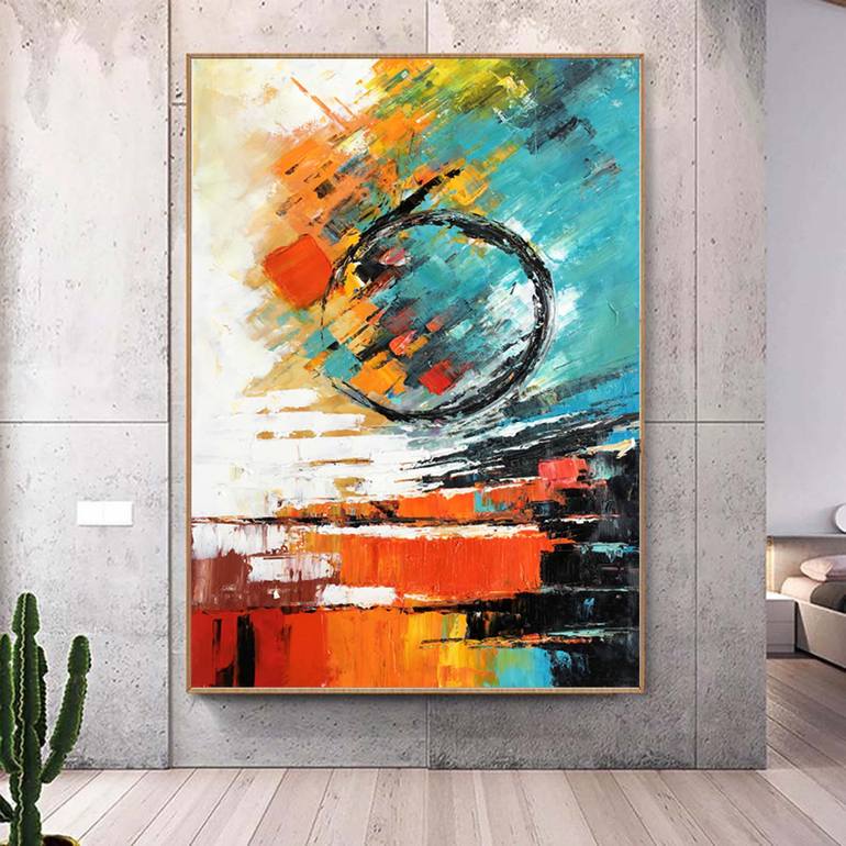 Original Abstract Expressionism Abstract Painting by Jingshen You