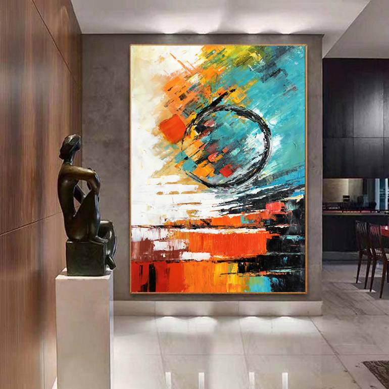 Original Abstract Expressionism Abstract Painting by Jingshen You