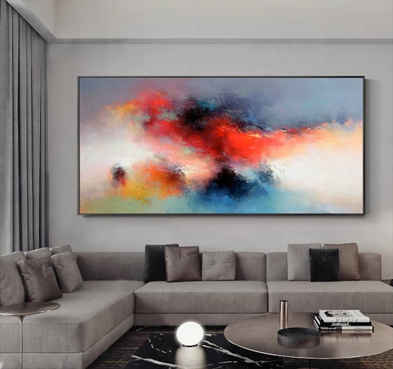 Original Abstract Expressionism Abstract Painting by Jingshen You