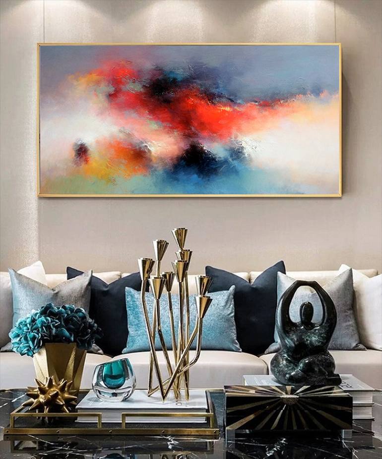 Original Abstract Expressionism Abstract Painting by Jingshen You