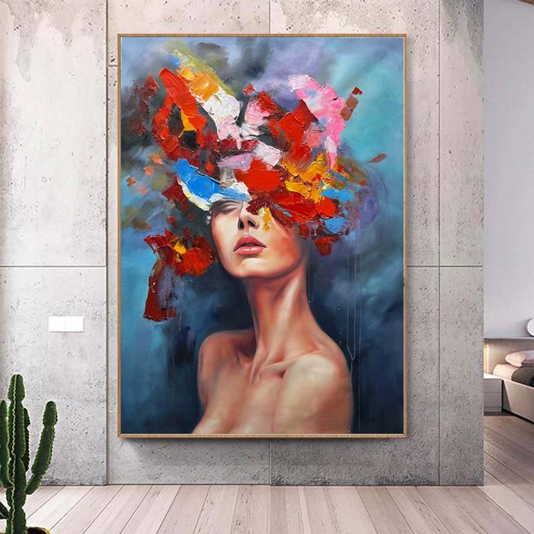 Original Abstract Expressionism Abstract Painting by Jingshen You