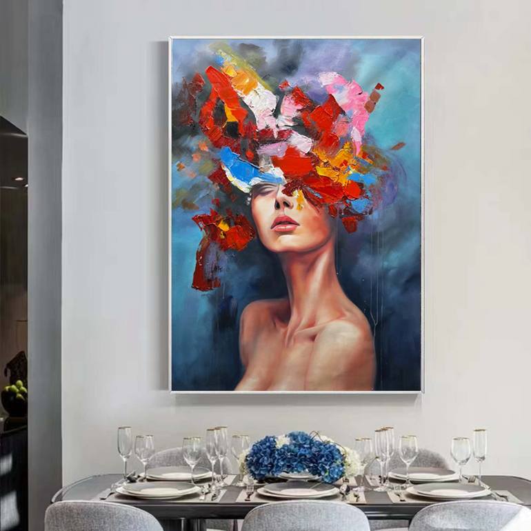 Original Abstract Expressionism Abstract Painting by Jingshen You