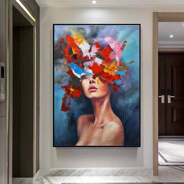 Original Abstract Expressionism Abstract Painting by Jingshen You