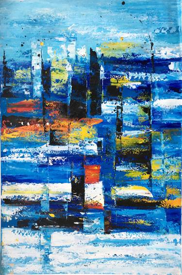 Original Abstract Expressionism Abstract Painting by Jingshen You