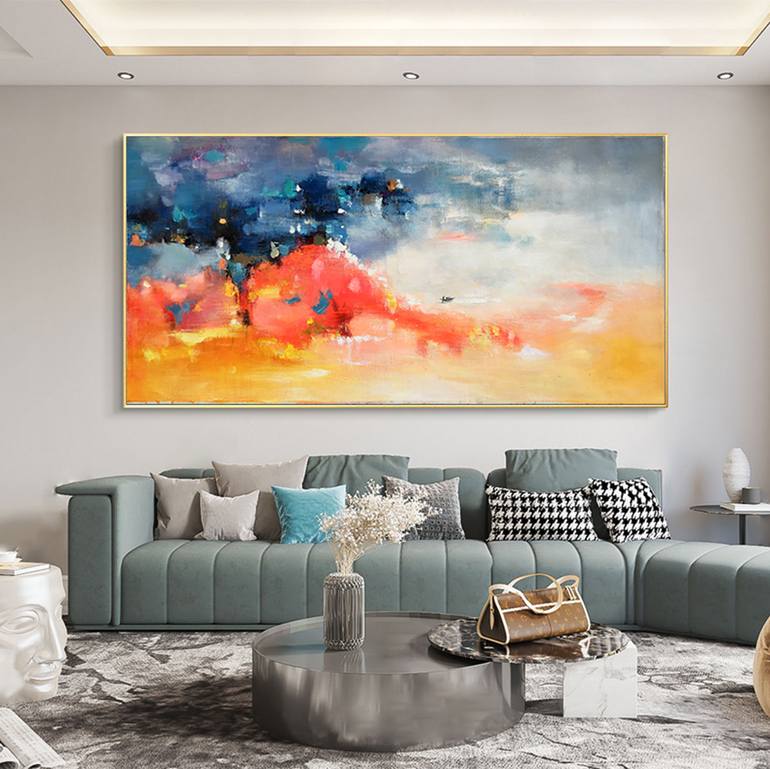 Original Abstract Expressionism Abstract Painting by Jingshen You