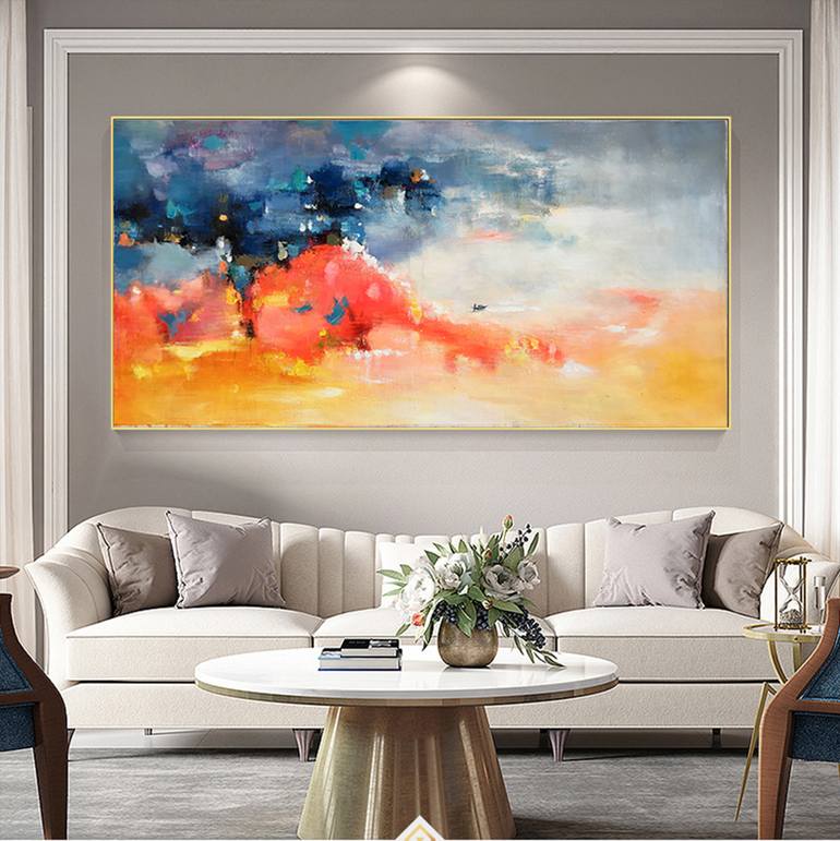 Original Abstract Expressionism Abstract Painting by Jingshen You