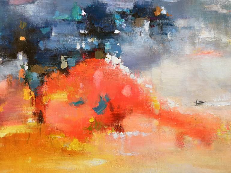 Original Abstract Expressionism Abstract Painting by Jingshen You