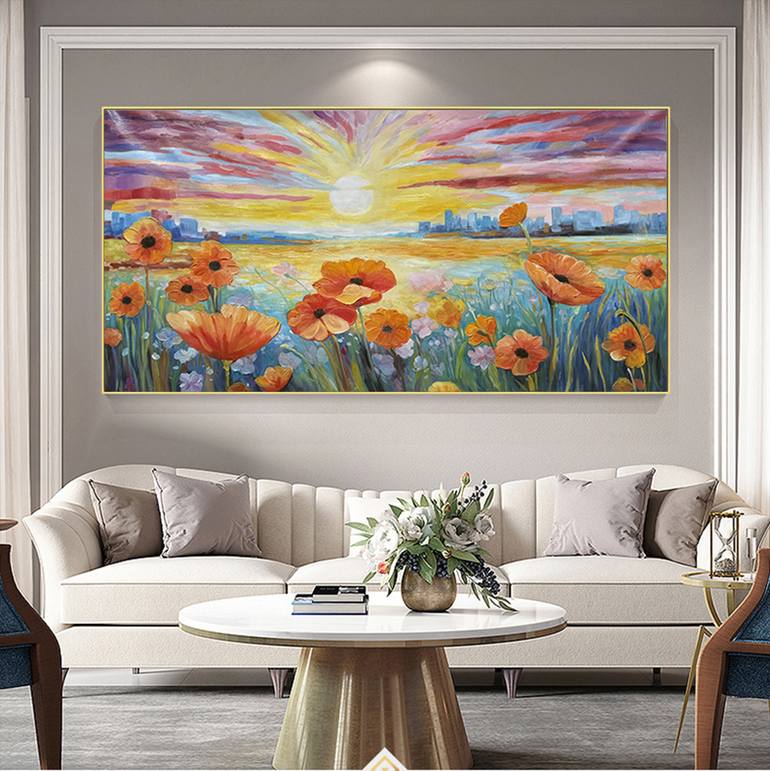 Original Art Deco Abstract Painting by Jingshen You