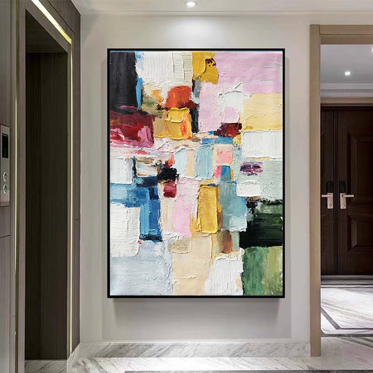 Original Abstract Expressionism Abstract Painting by Jingshen You
