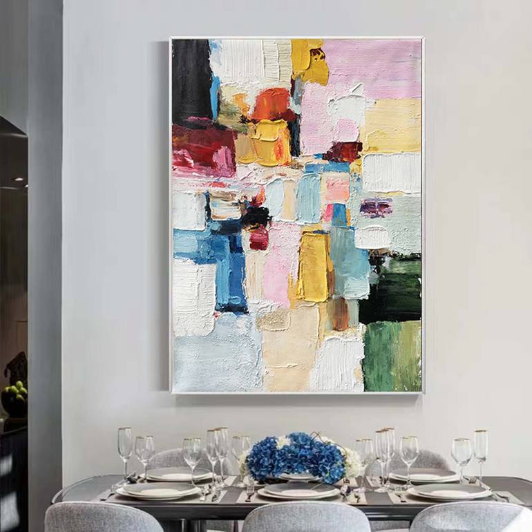 Original Abstract Expressionism Abstract Painting by Jingshen You