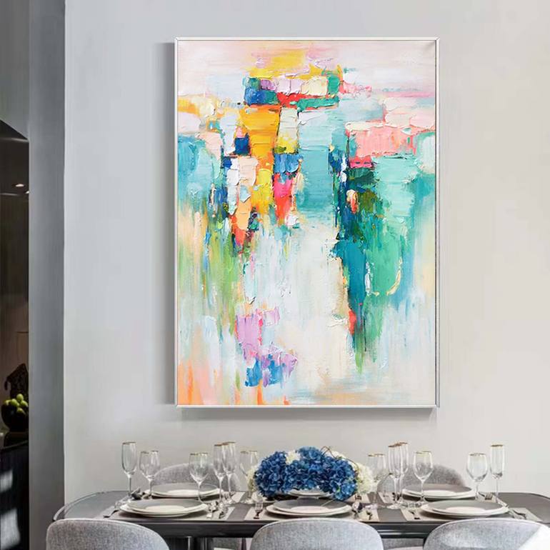 Original Abstract Expressionism Abstract Painting by Jingshen You
