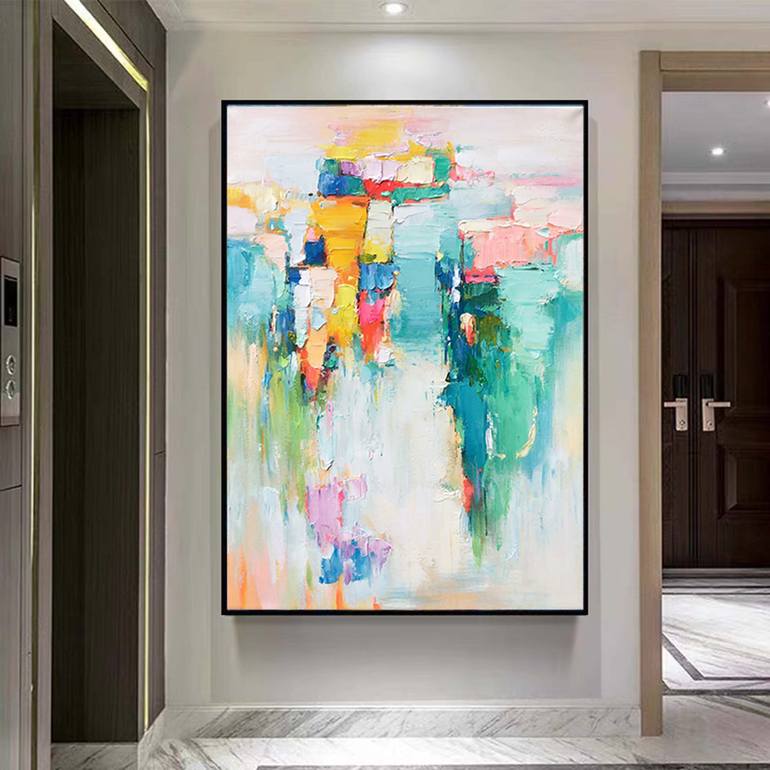 Original Abstract Expressionism Abstract Painting by Jingshen You