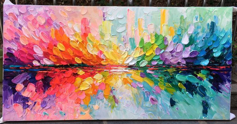 Original Abstract Expressionism Abstract Painting by Jingshen You
