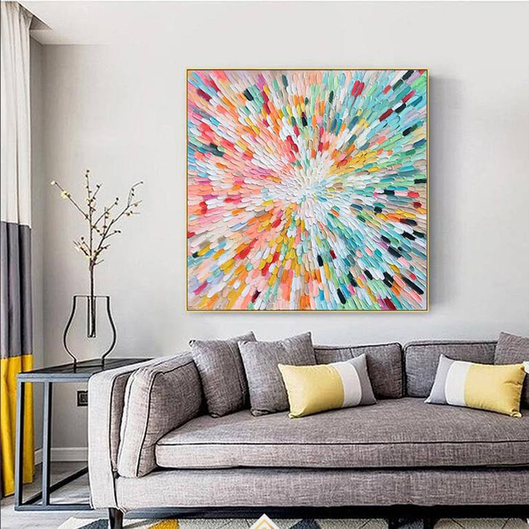 Original Abstract Expressionism Abstract Painting by Jingshen You