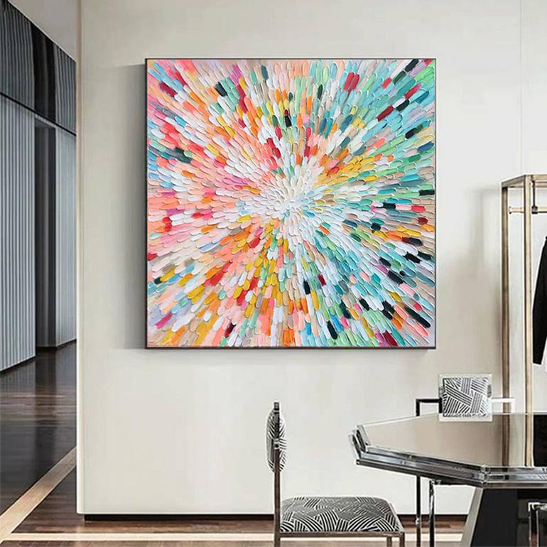 Original Abstract Expressionism Abstract Painting by Jingshen You
