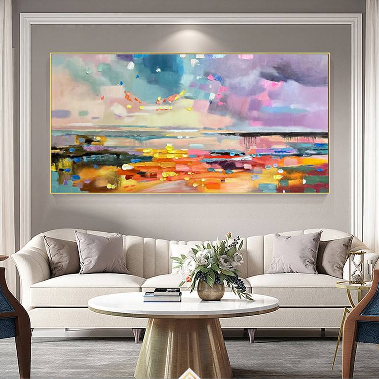 Original Abstract Expressionism Abstract Painting by Jingshen You