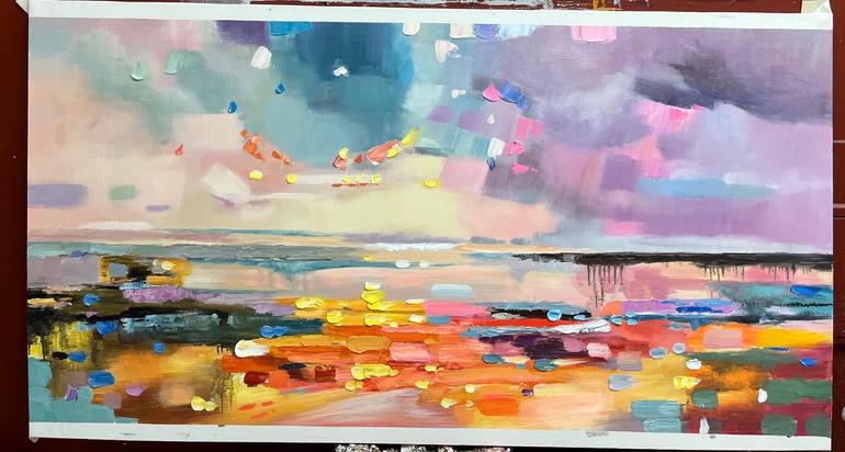Original Abstract Expressionism Abstract Painting by Jingshen You
