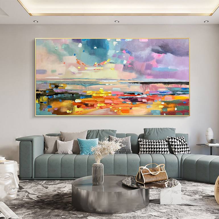 Original Abstract Expressionism Abstract Painting by Jingshen You