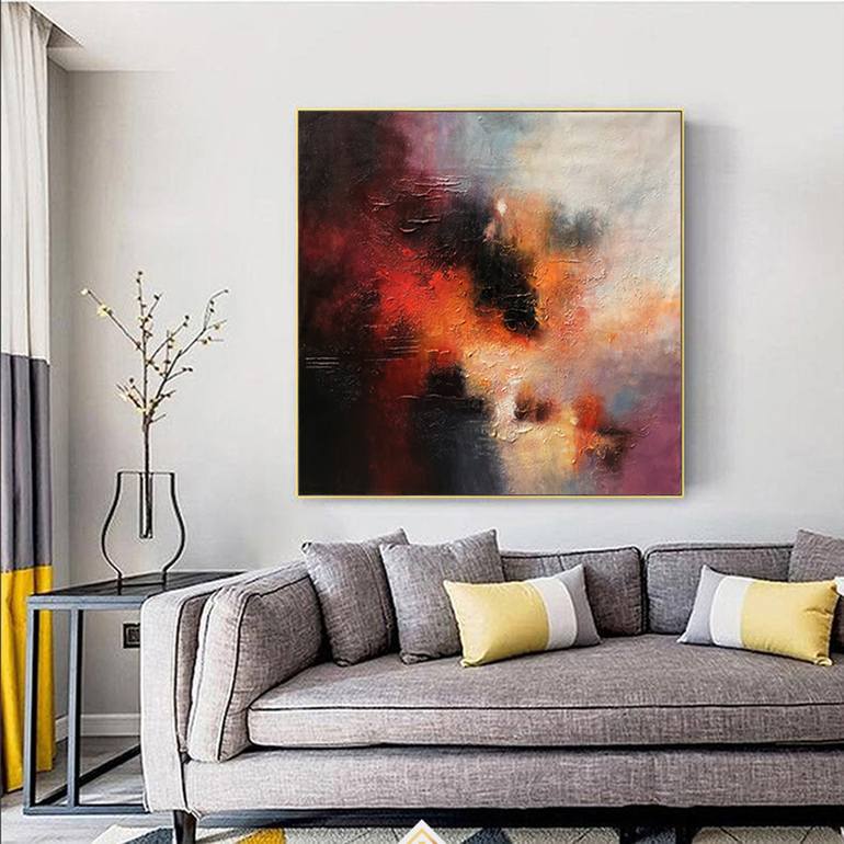 Original Abstract Expressionism Abstract Painting by Jingshen You
