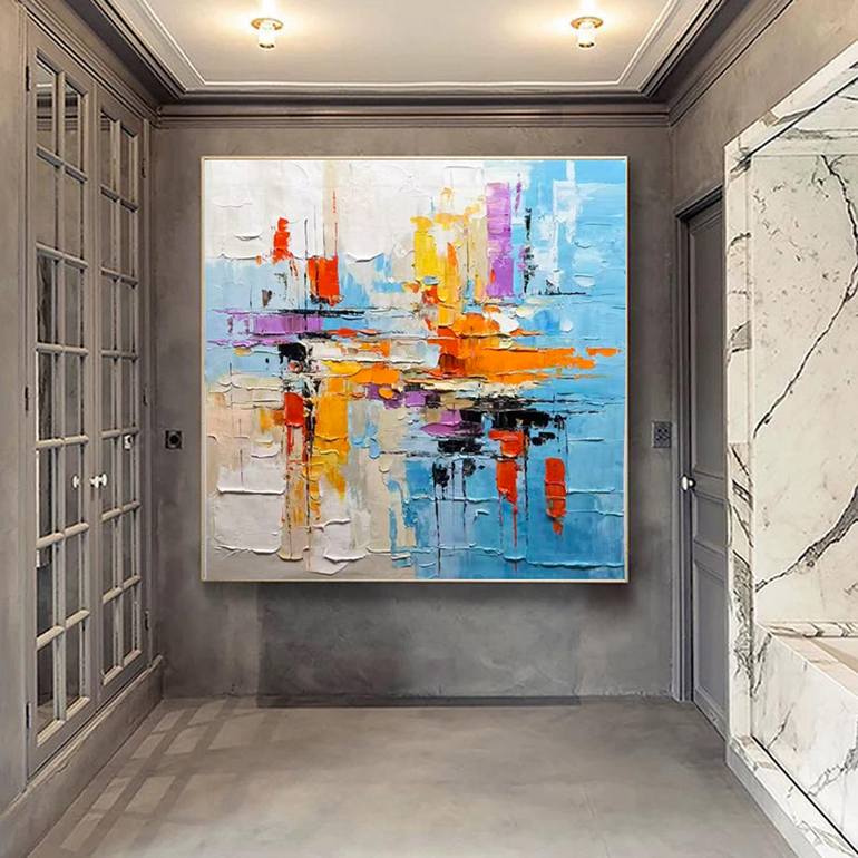 Original Abstract Expressionism Abstract Painting by Jingshen You