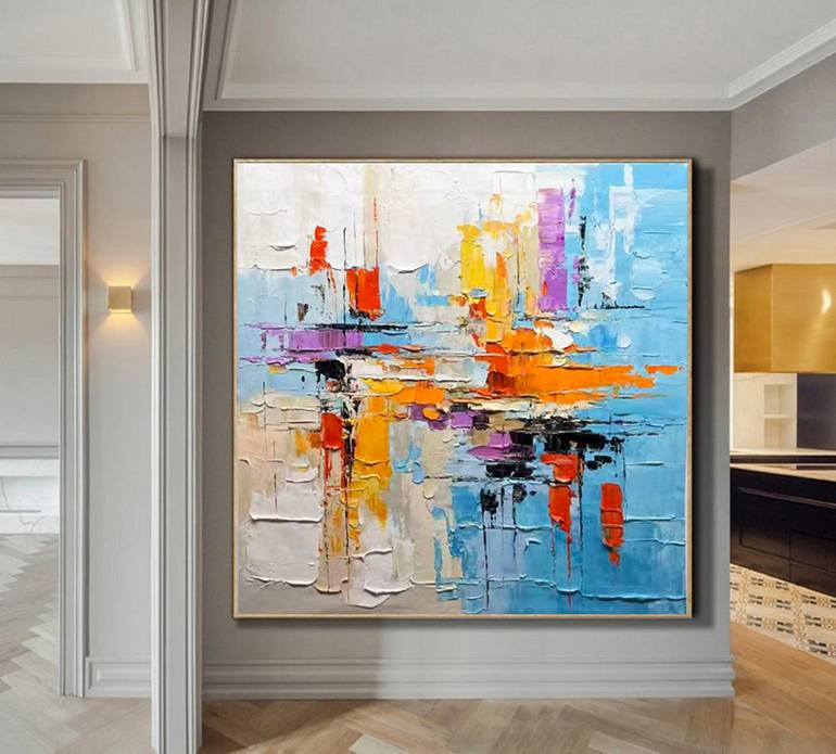 Original Abstract Expressionism Abstract Painting by Jingshen You