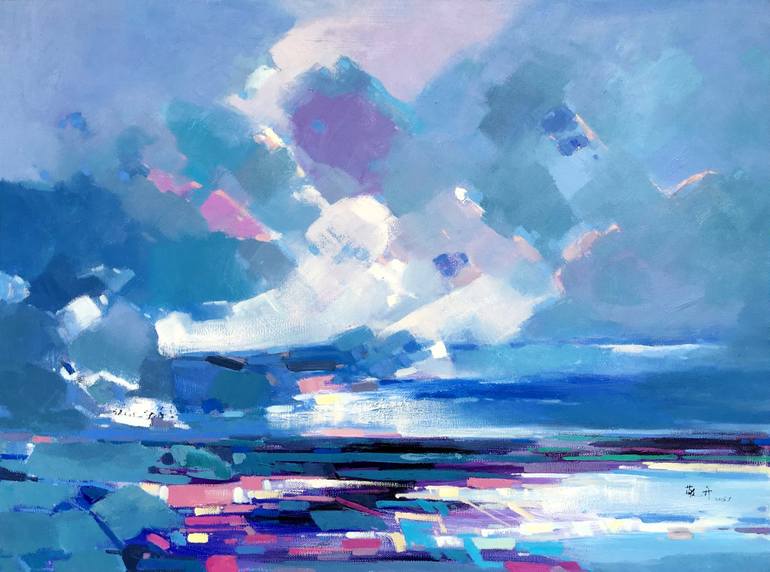 Cloudy Sky 138 Painting By Jingshen You Saatchi Art