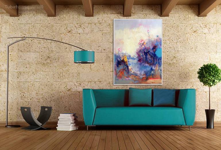Original Abstract Floral Painting by jingshen you