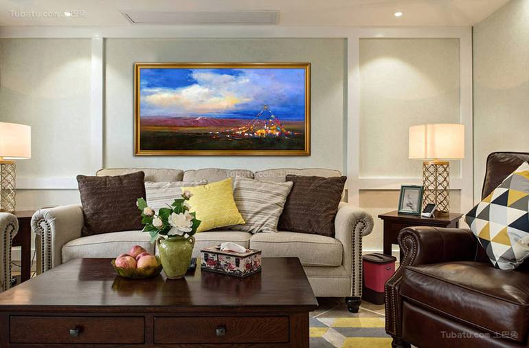 Original Art Deco Landscape Painting by Jingshen You