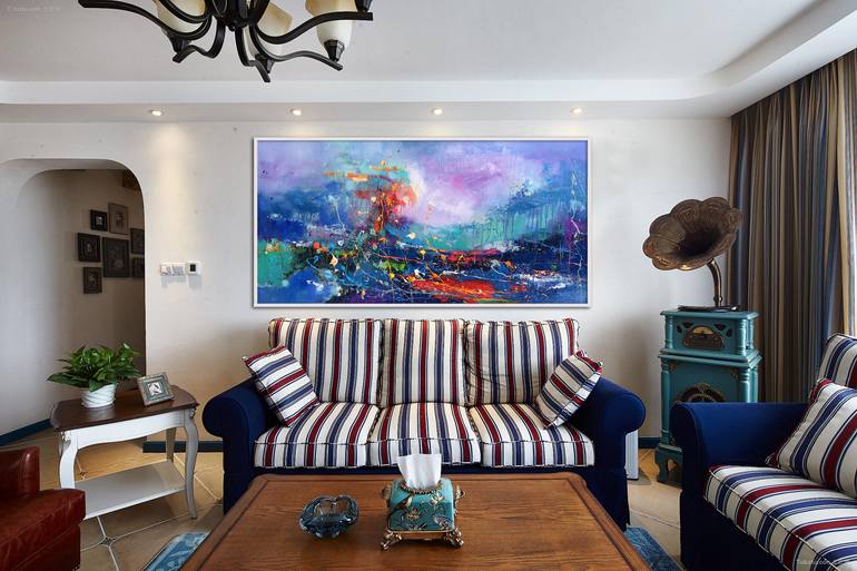 Original Abstract Expressionism Abstract Painting by Jingshen You