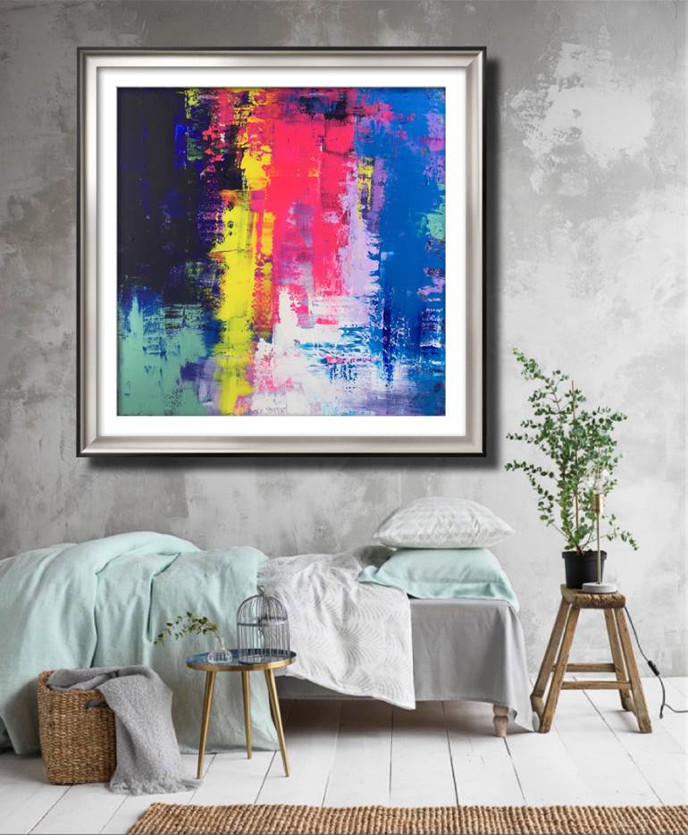 Original Abstract Expressionism Abstract Painting by Jingshen You