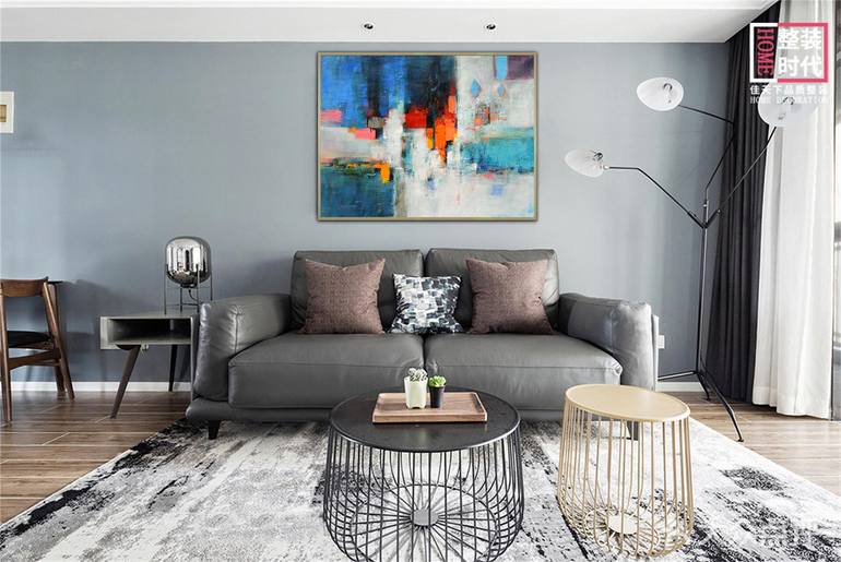 Original Abstract Expressionism Abstract Painting by Jingshen You