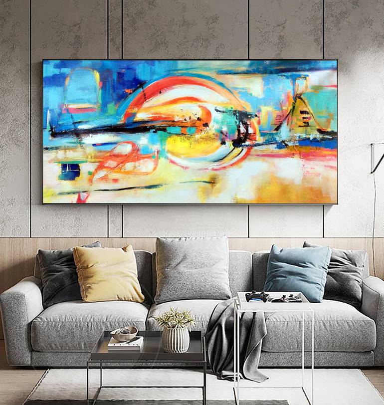 Original Abstract Expressionism Abstract Painting by jingshen you