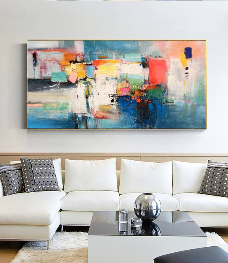 Original Art Deco Abstract Painting by jingshen you