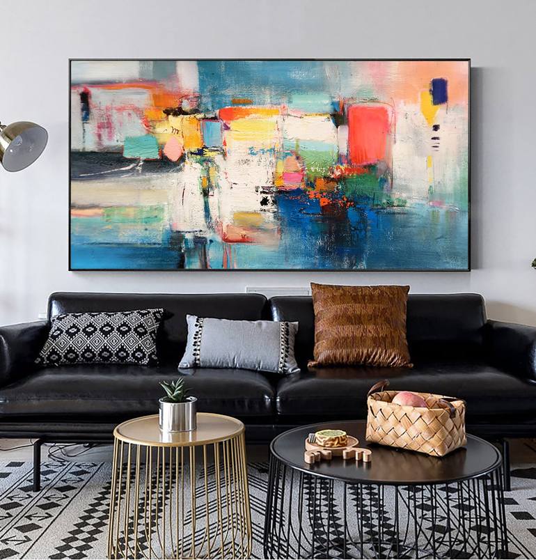 Original Art Deco Abstract Painting by jingshen you