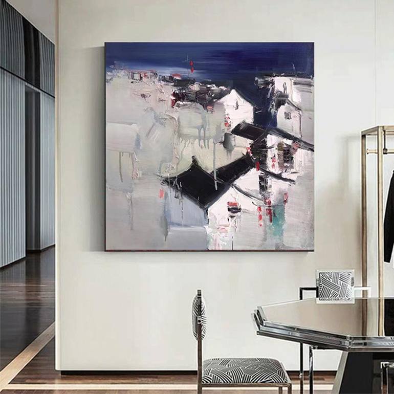 Original Abstract Landscape Painting by jingshen you