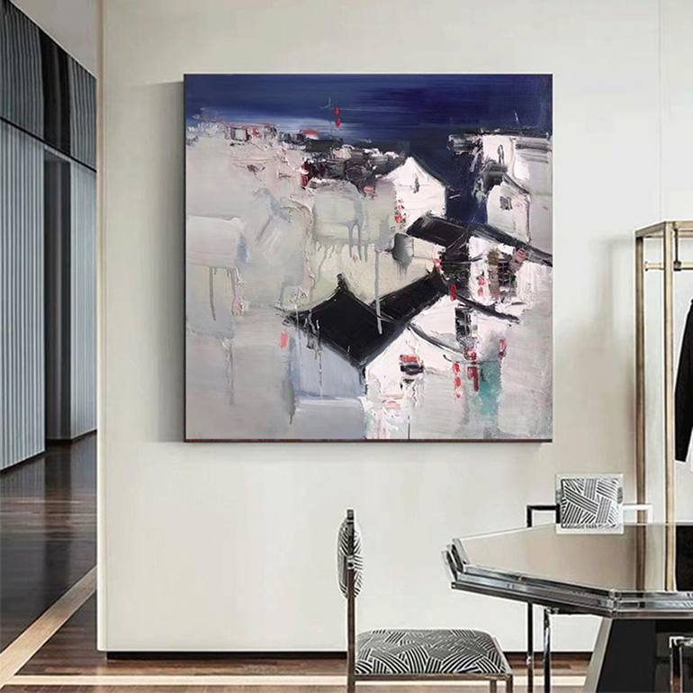 Original Abstract Landscape Painting by Jingshen You