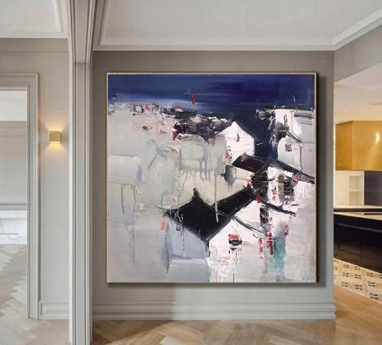 Original Abstract Landscape Painting by Jingshen You