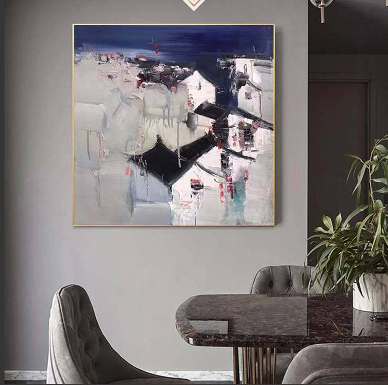 Original Abstract Landscape Painting by Jingshen You