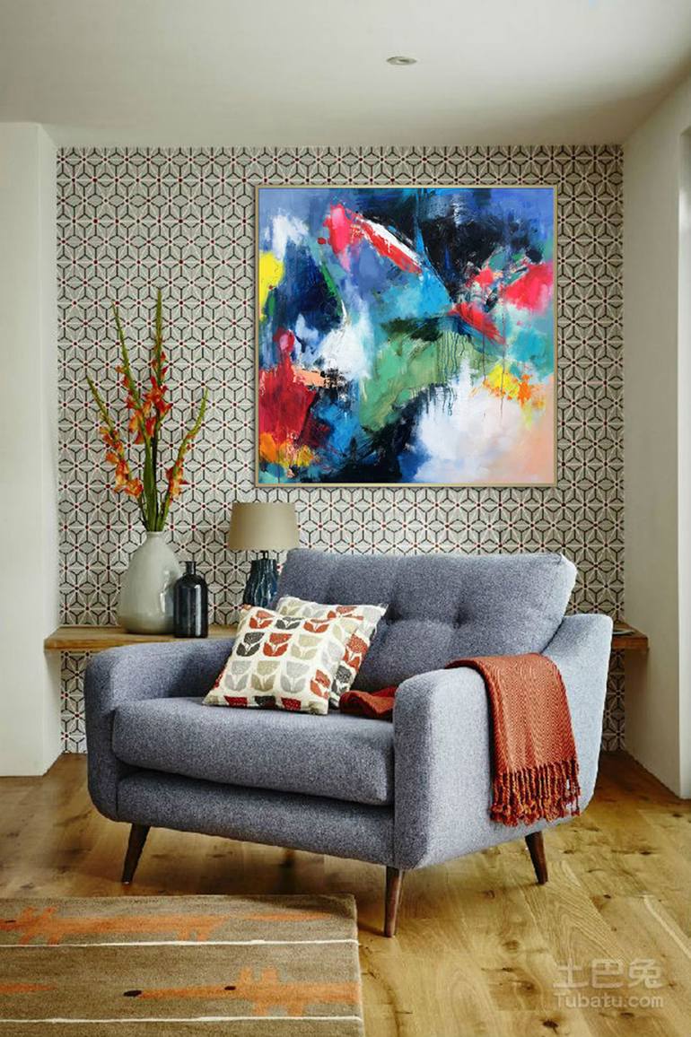 Original Abstract Expressionism Abstract Painting by Jingshen You