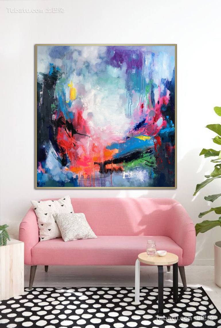 Original Abstract Expressionism Abstract Painting by Jingshen You